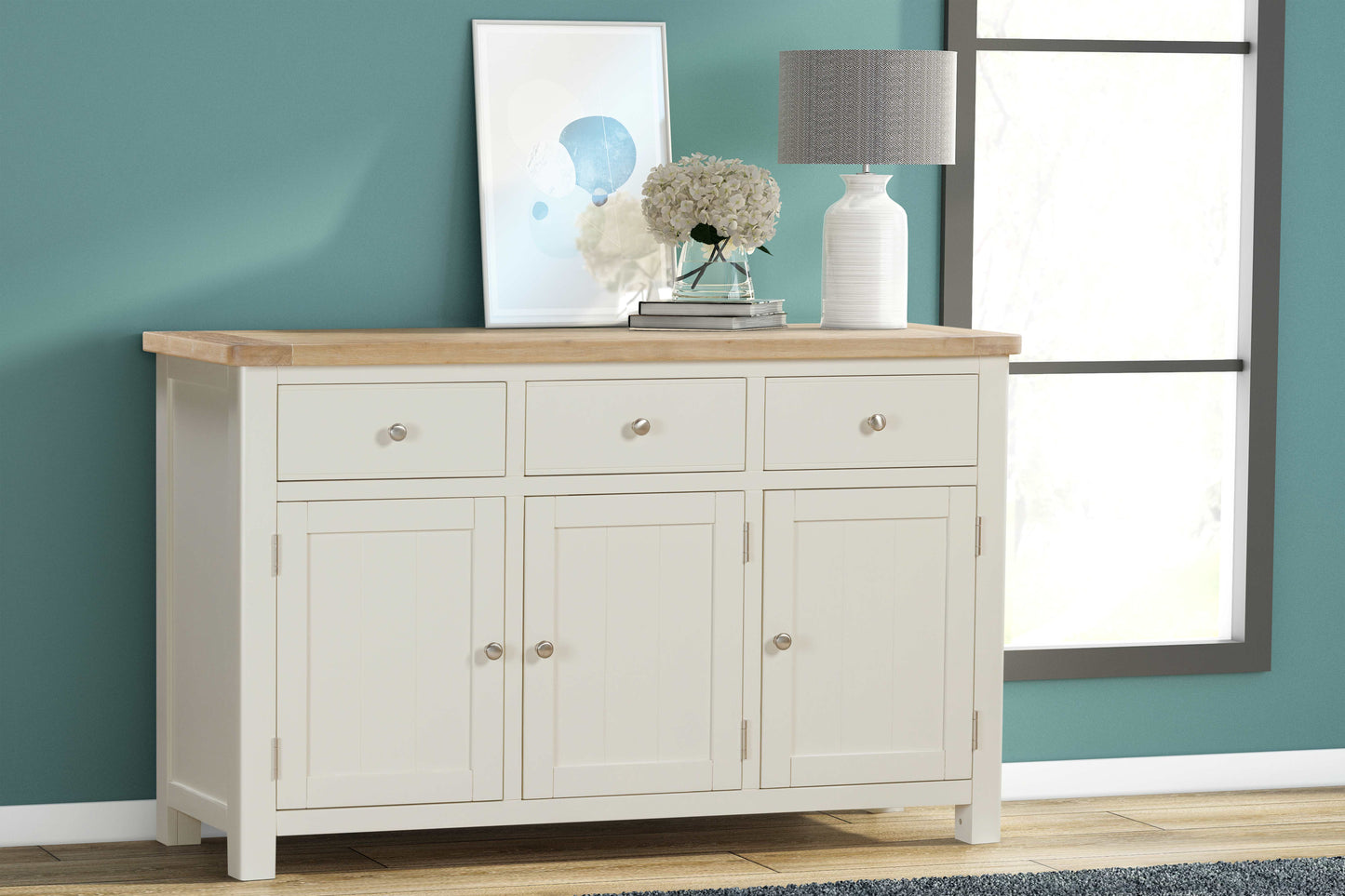 114-15 Foxington Painted 3 Door Sideboard