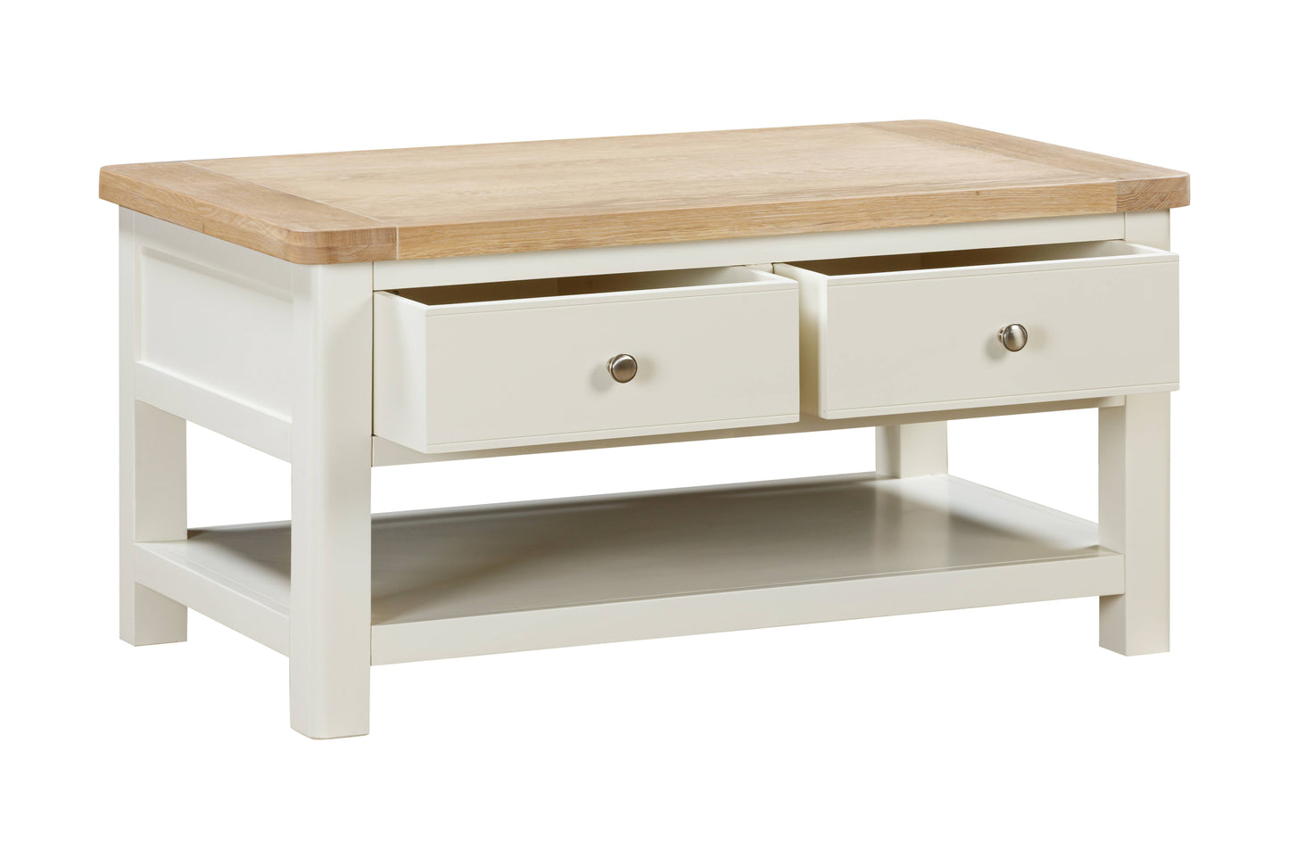 114-16 Foxington Painted Coffee Table with 2 Drawers