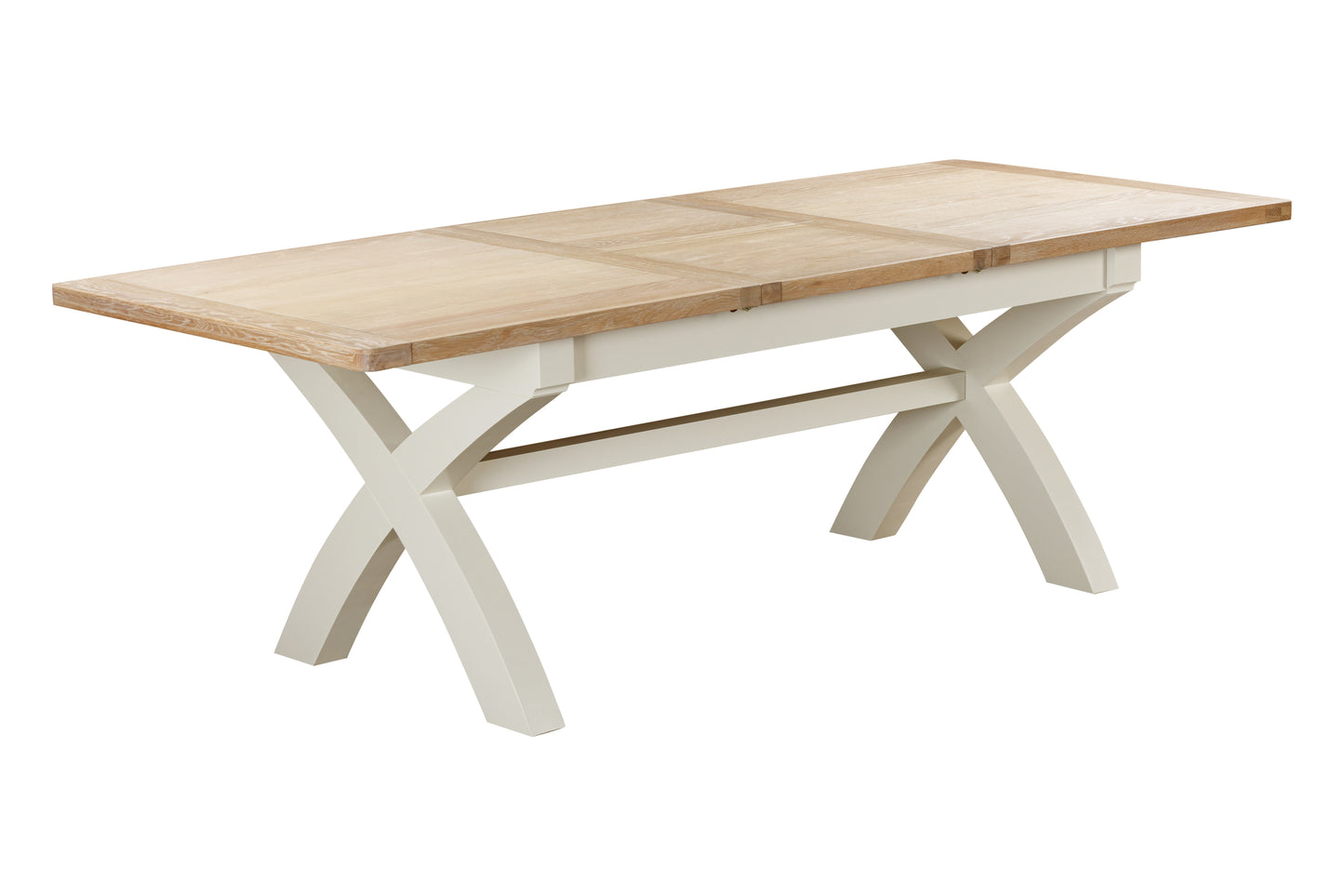 114-34 Foxington Painted 180/240 Cross Leg Extending Dining Table