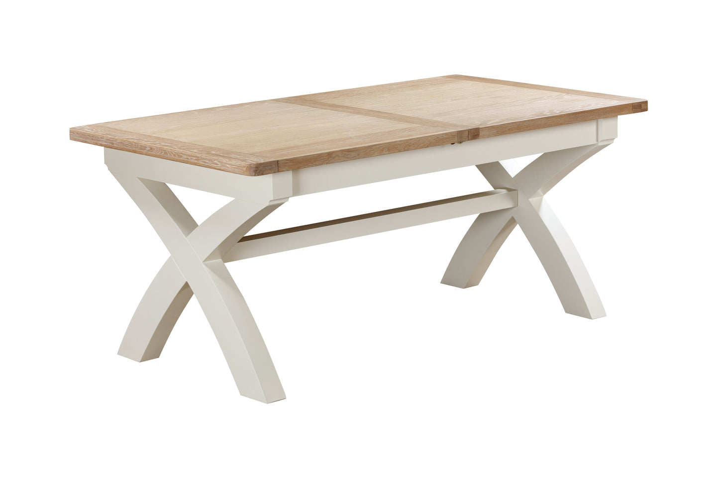 114-34 Foxington Painted 180/240 Cross Leg Extending Dining Table