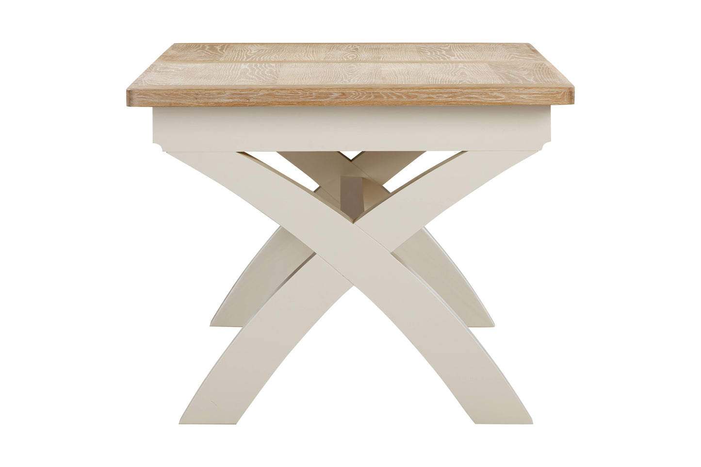 114-34 Foxington Painted 180/240 Cross Leg Extending Dining Table