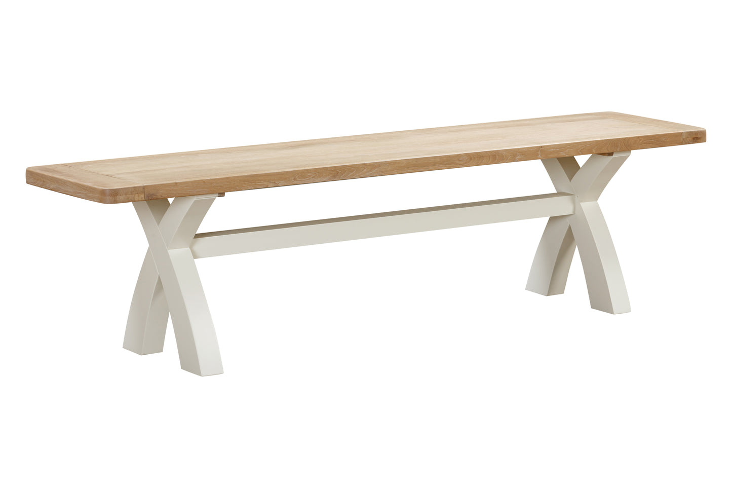 114-35 Foxington Painted Cross Leg Bench