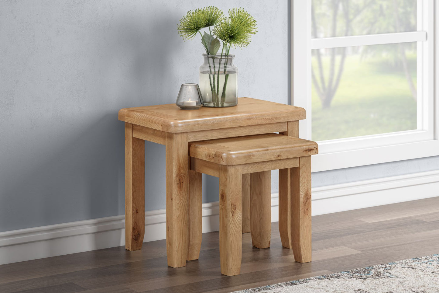 160-03 Kingsbury Oak Nest of Tables