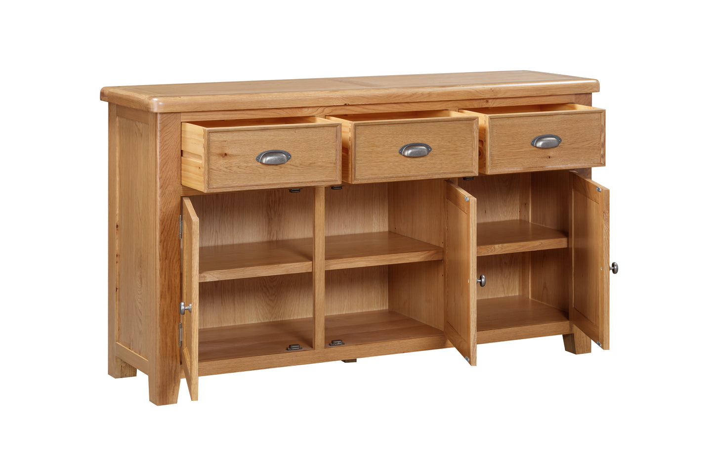 160-09 Kingsbury Oak 3 Door Sideboard