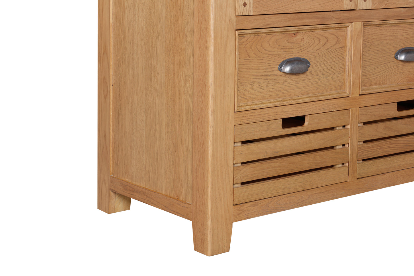 160-28 Kingsbury Oak Double Larder Cupboard