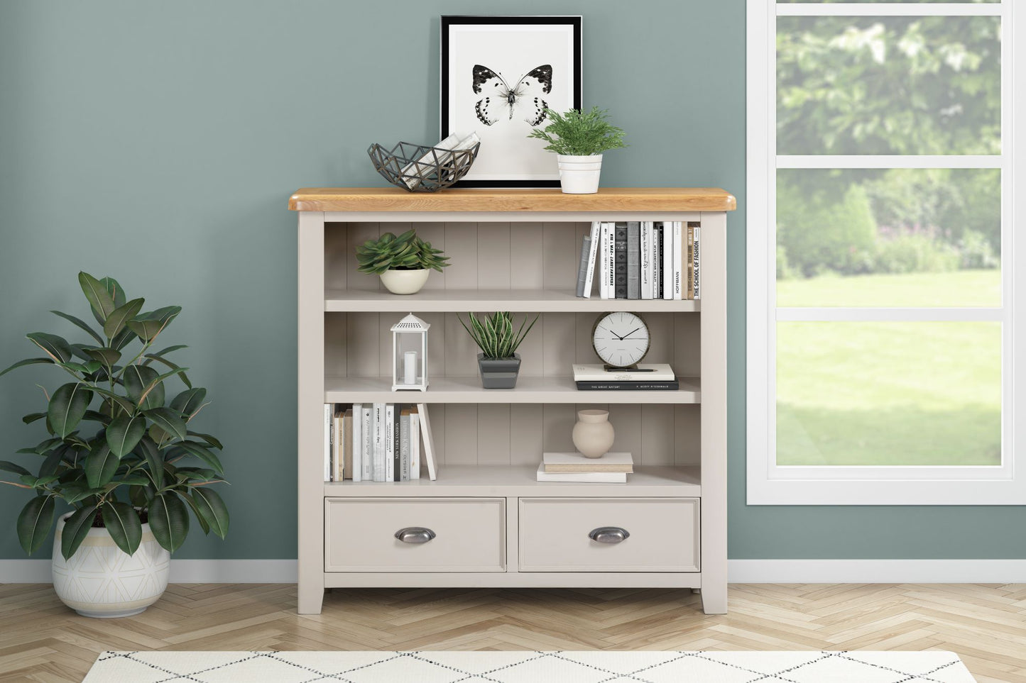 170-15 Kingsbury Painted Low Bookcase