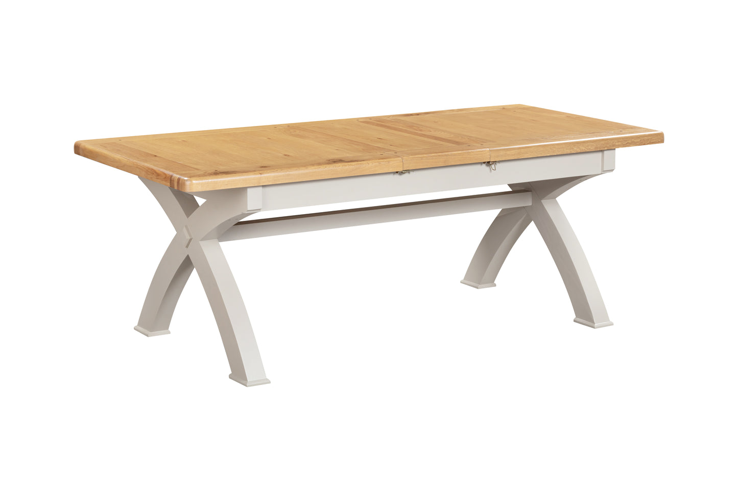 170-19 Kingsbury Painted 180/260 Small Cross Leg EXT Dining Table