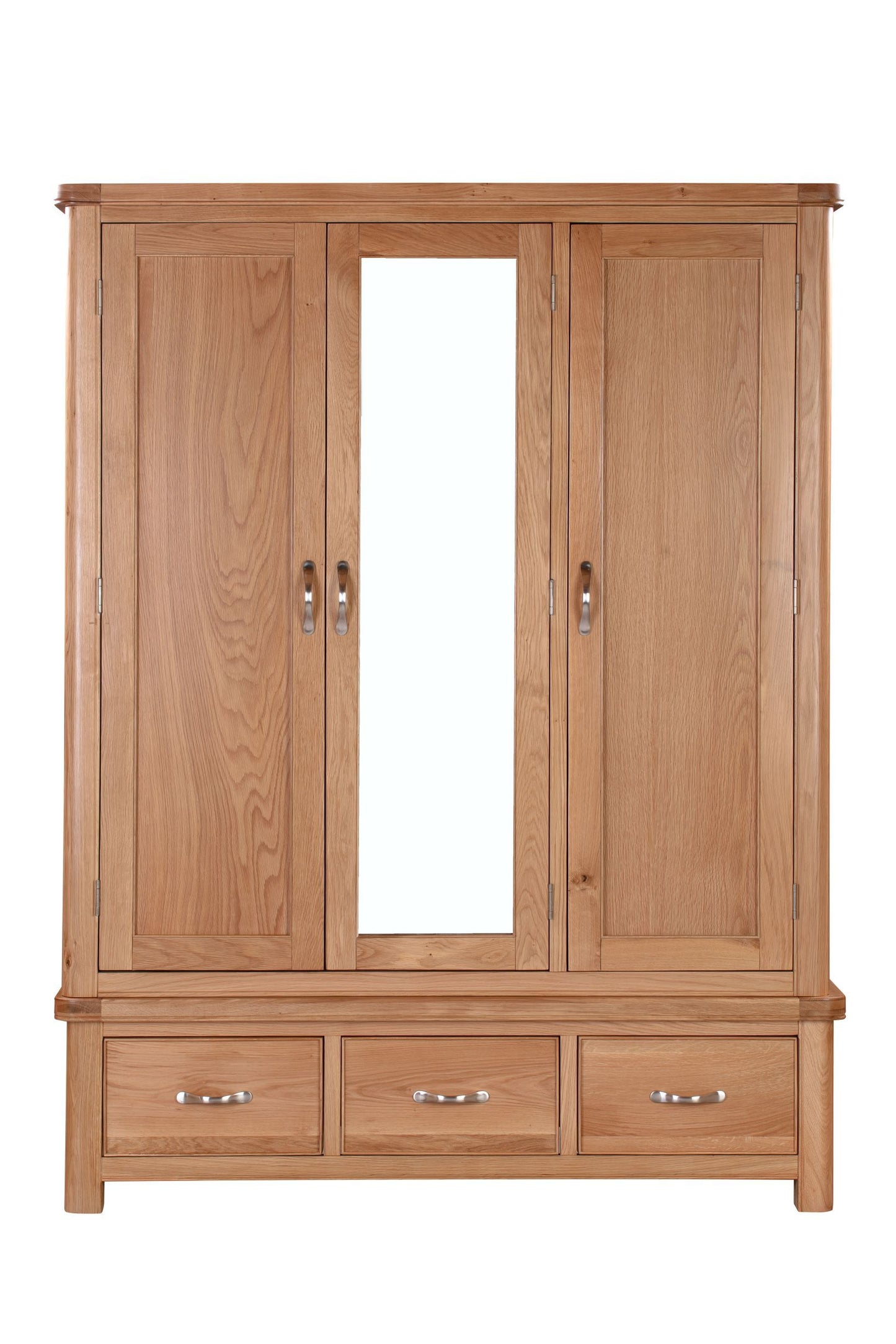 110-27 Chatsworth Oak Triple Wardrobe
