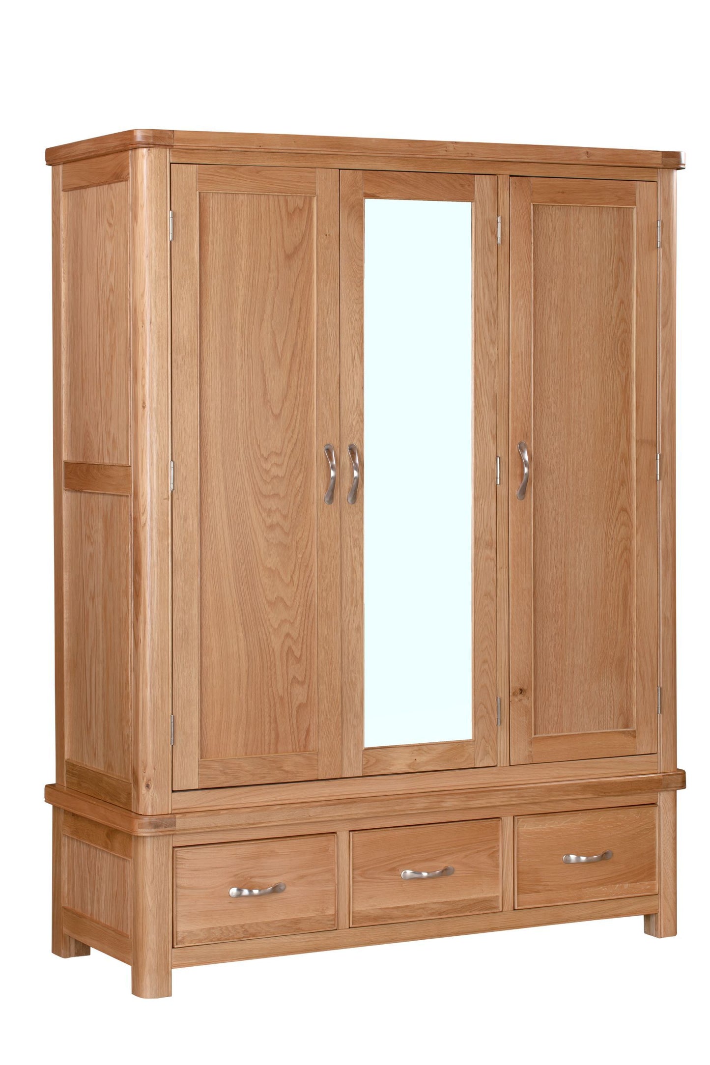 110-27 Chatsworth Oak Triple Wardrobe