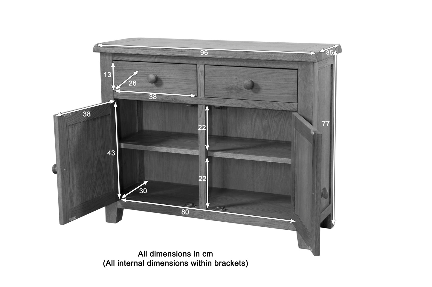25-12 Shrewsbury 2 Door Sideboard