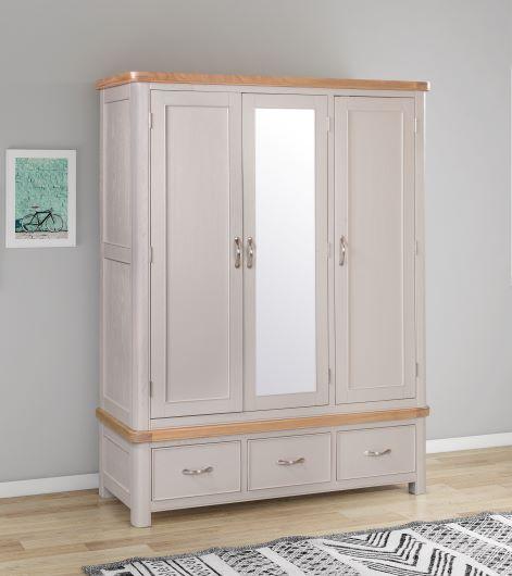 84-27 Chatsworth Painted Triple Wardrobe