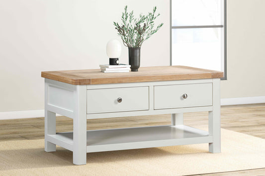114-16 Foxington Painted Coffee Table with 2 Drawers