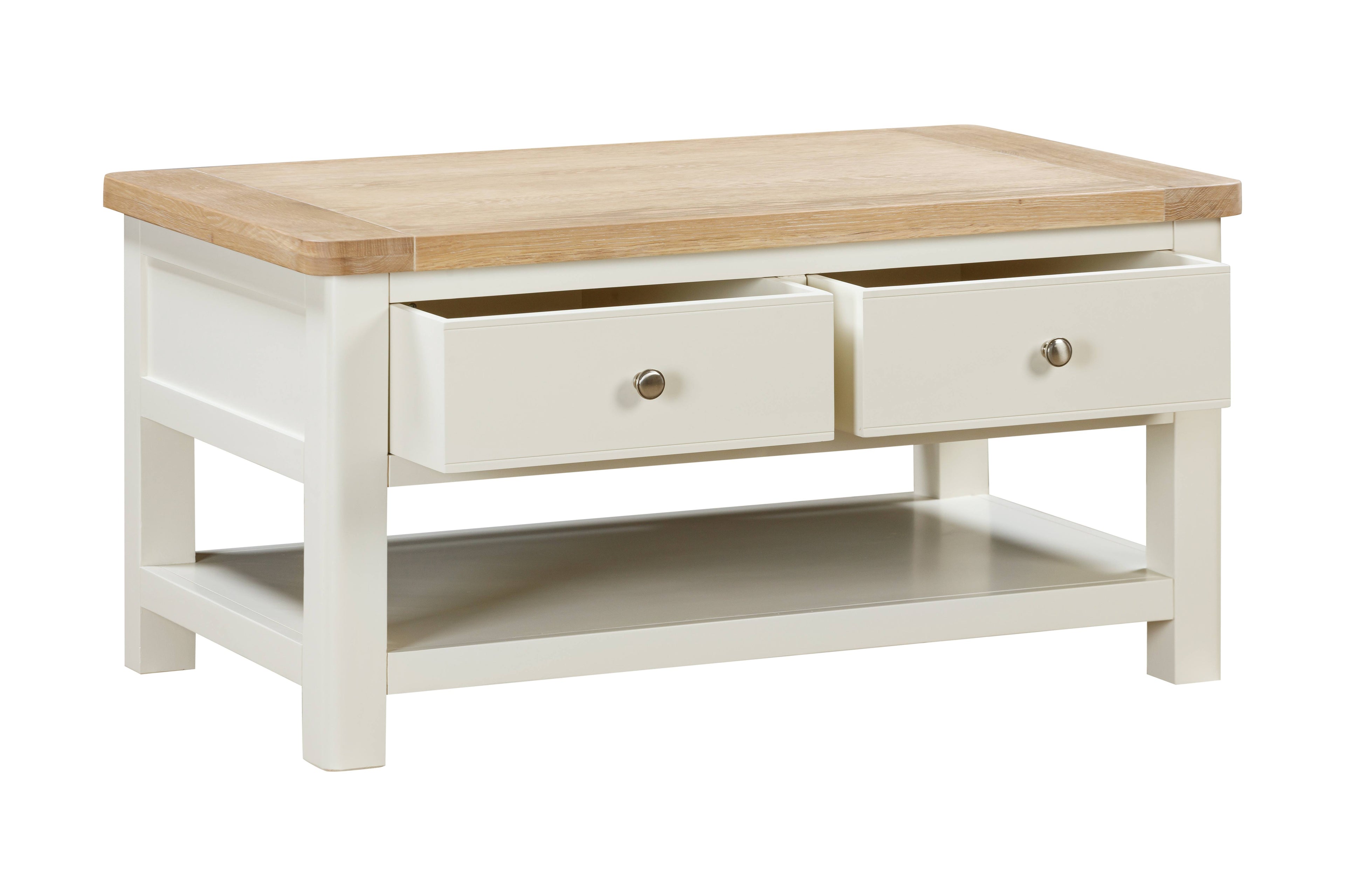 114-16 Foxington Painted Coffee Table with 2 Drawers