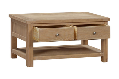 144-16 Foxington Oak Coffee Table with 2 Drawers