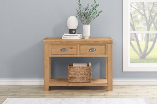 160-04 Kingsbury Oak Small Console Table