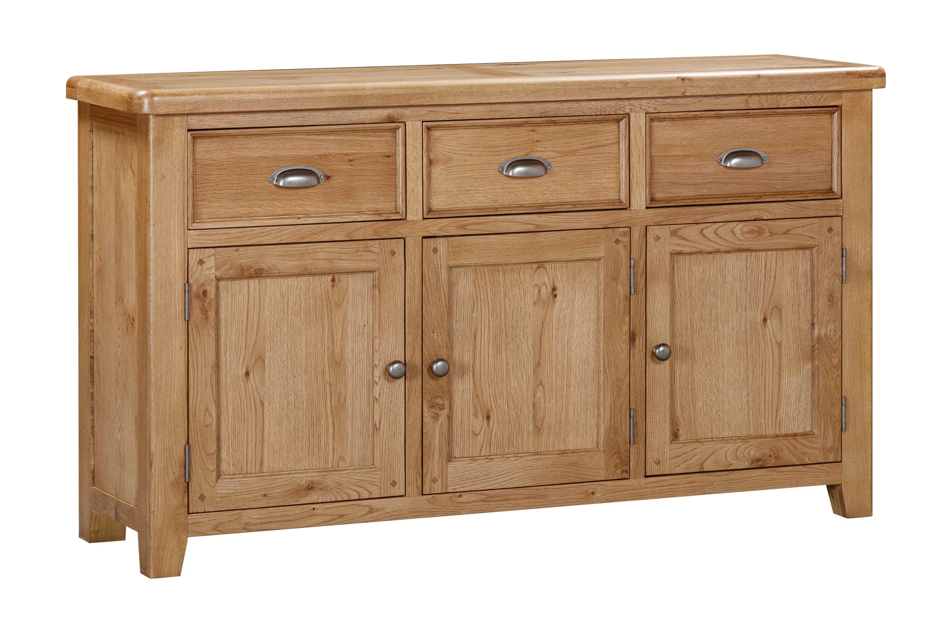 160-09 Kingsbury Oak 3 Door Sideboard – Papaya Trading