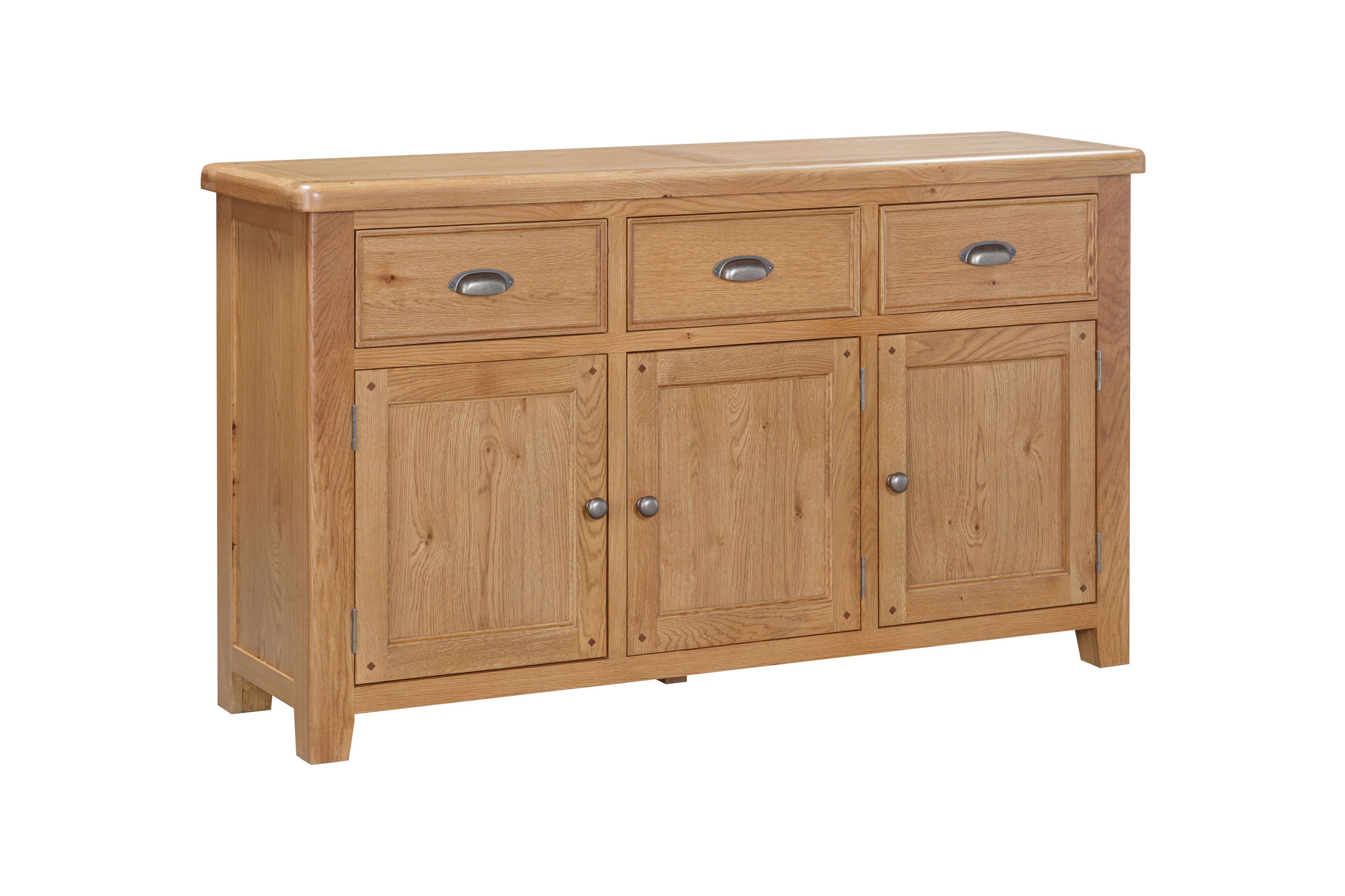 160-09 Kingsbury Oak 3 Door Sideboard