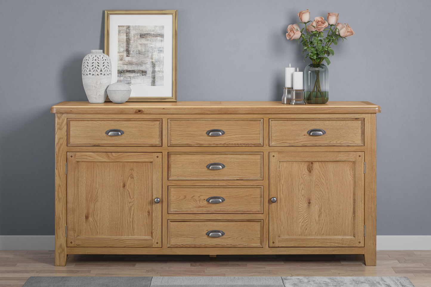 160-10 Kingsbury Oak Extra Large Sideboard