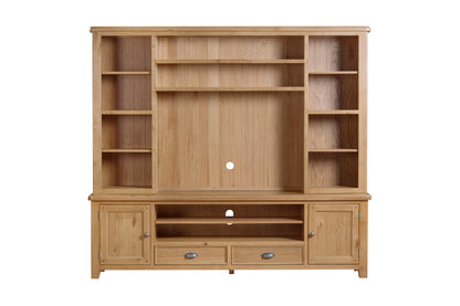 160-13 Kingsbury Oak Media Bookcase Top for TV Unit (top only)