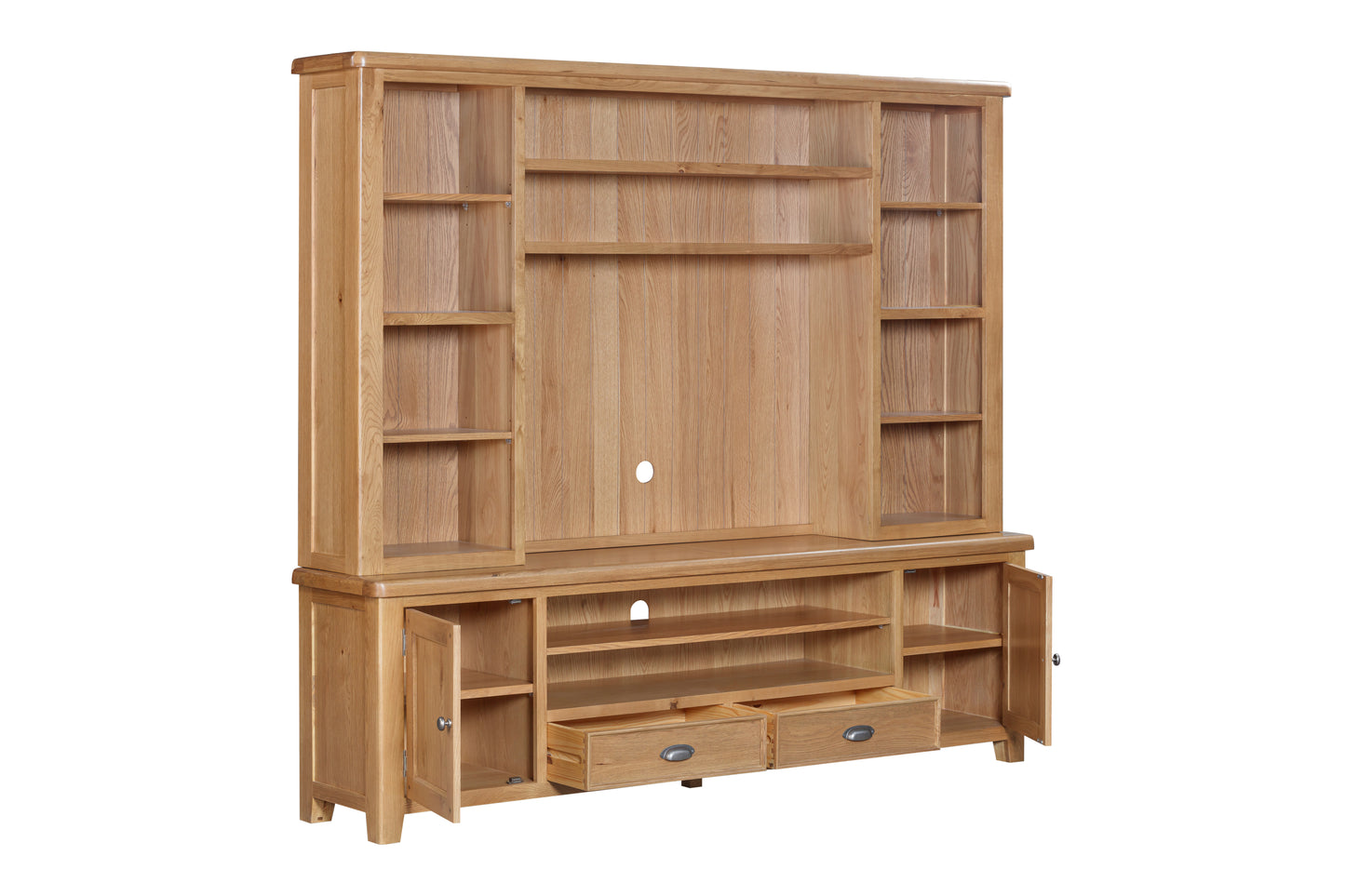 160-13 Kingsbury Oak Media Bookcase Top for TV Unit (top only)