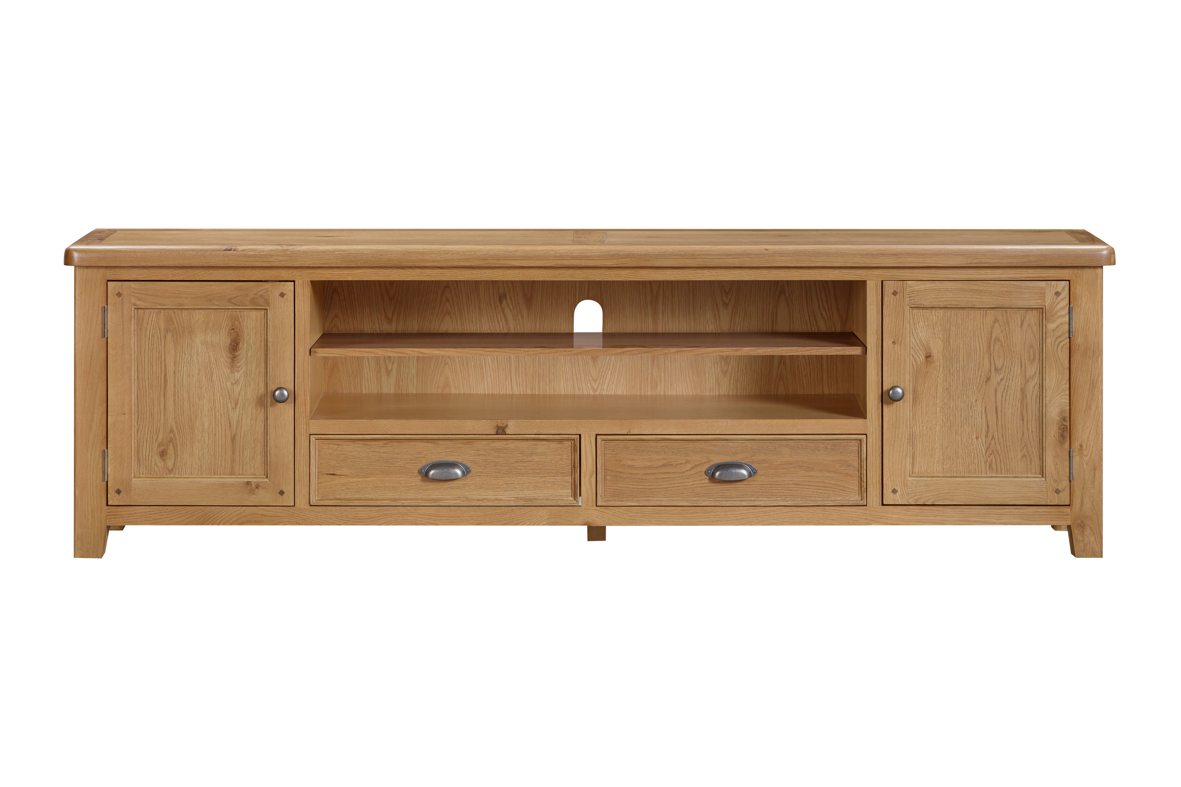 160-12 Kingsbury Oak Extra Large TV Unit (base only)