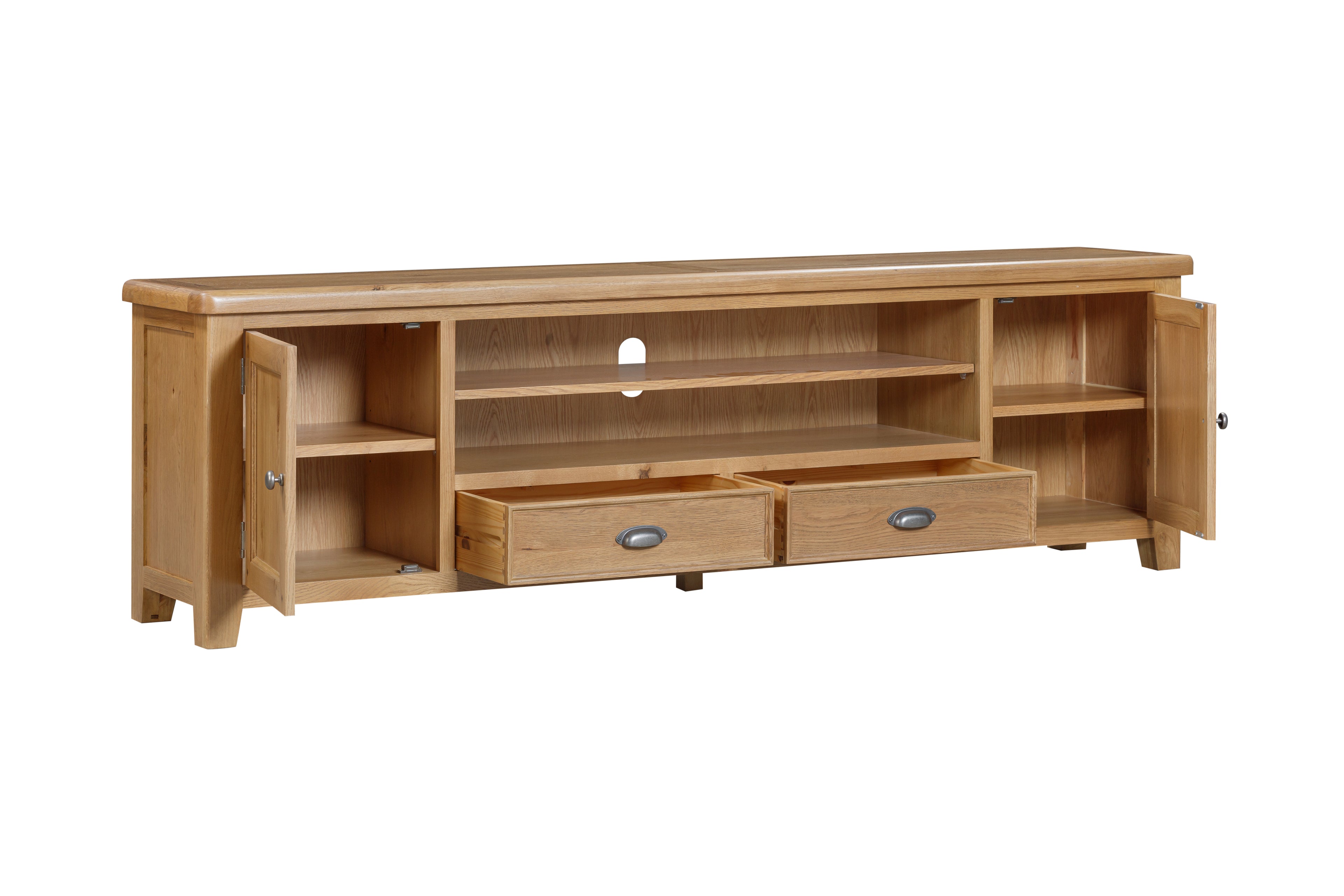 160-12 Kingsbury Oak Extra Large TV Unit (base only)