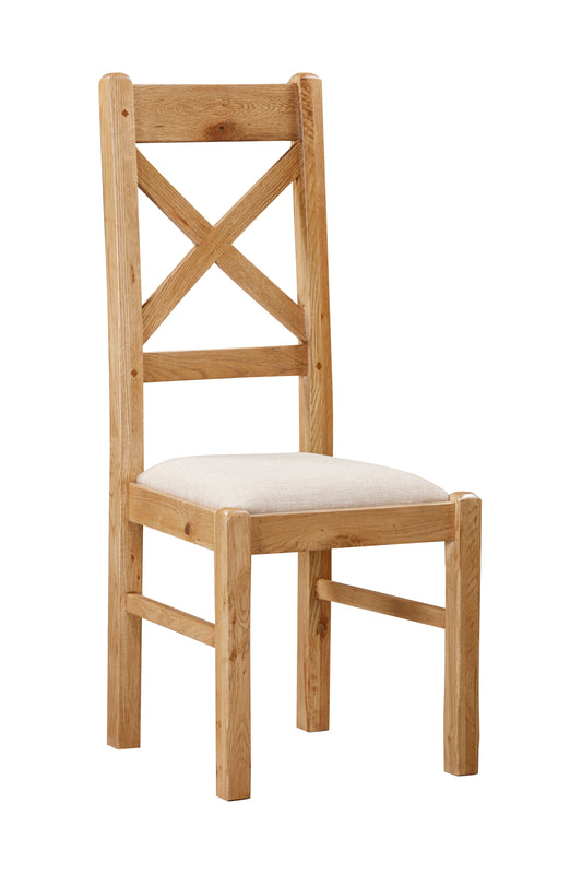 160-26 Kingsbury Oak Cross Back Chair
