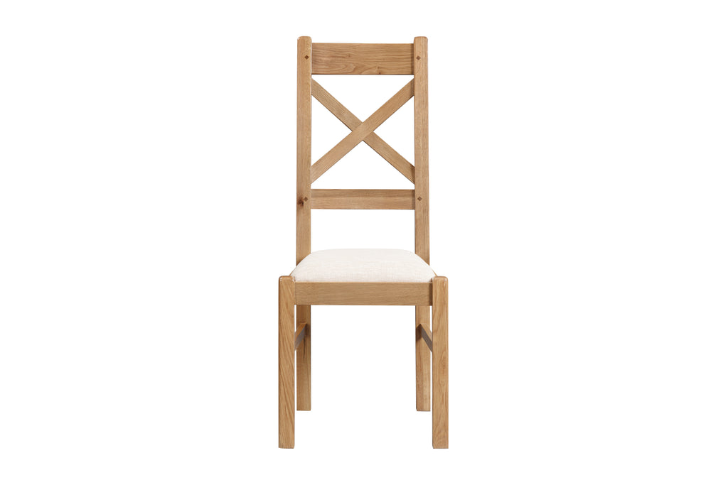160-26 Kingsbury Oak Cross Back Chair