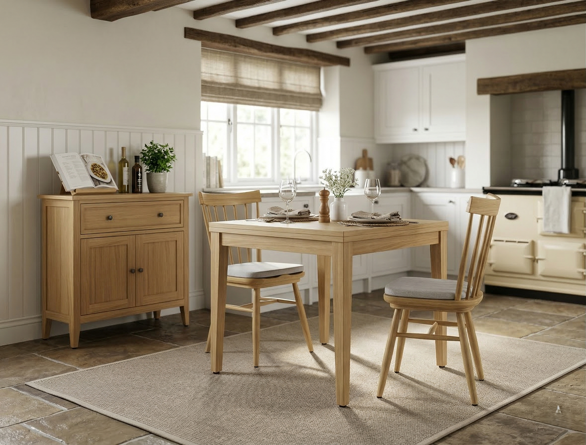 200-34 Malmo Square Flip-Top Table