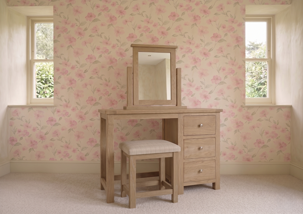 144-06 Foxington Oak Dressing Table Set