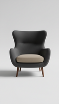 High-Back Upholstered Lounge Chair