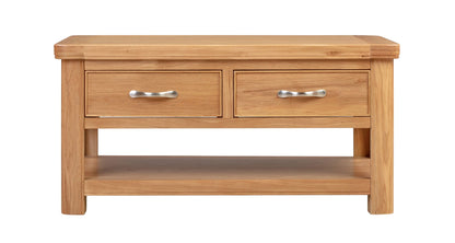 110-06 Chatsworth Oak Coffee Table with 2 Drawers