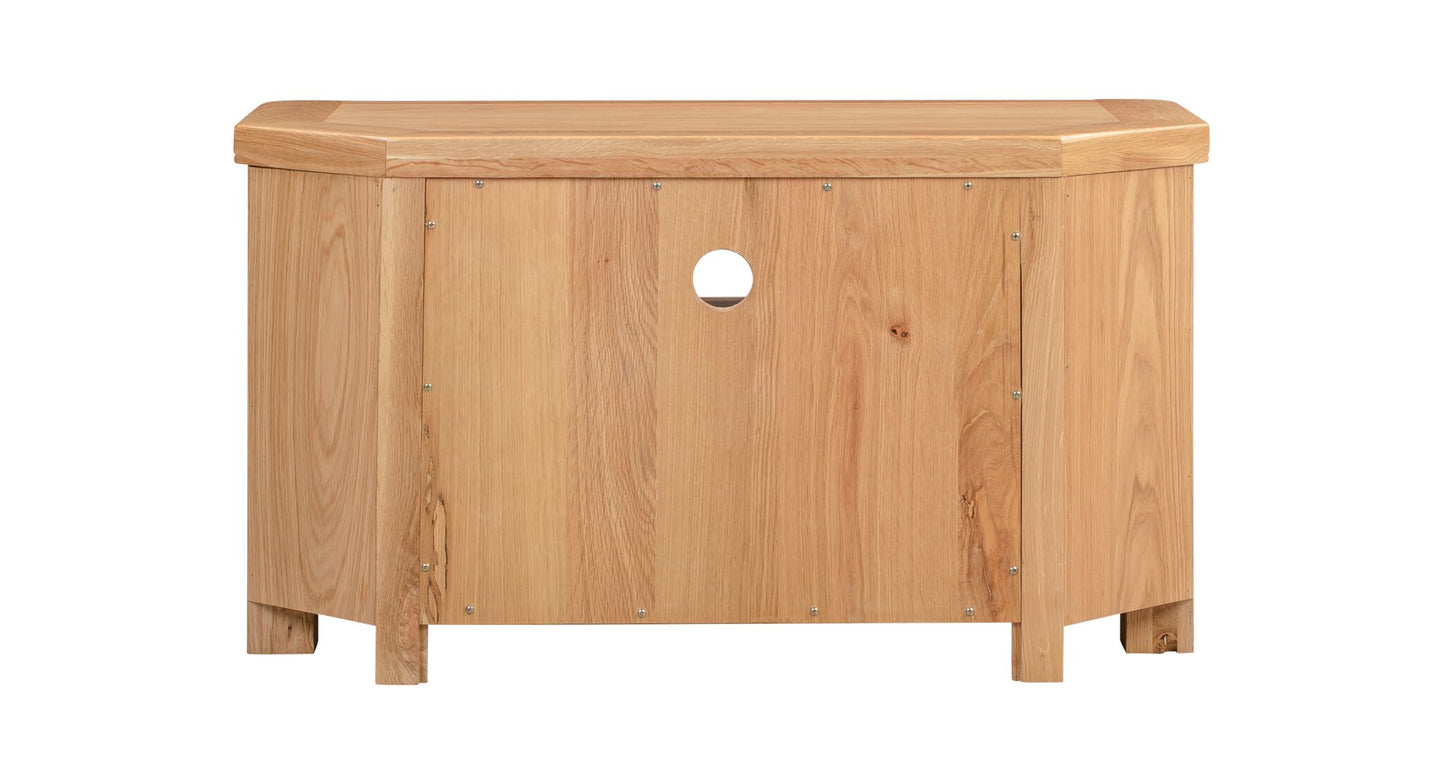 110-09 Chatsworth Oak Corner TV Unit