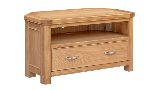 110-09 Chatsworth Oak Corner TV Unit