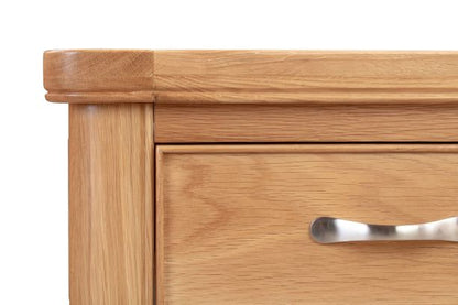110-13 Chatsworth Oak Console Table with 2 Drawers