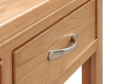 110-13 Chatsworth Oak Console Table with 2 Drawers