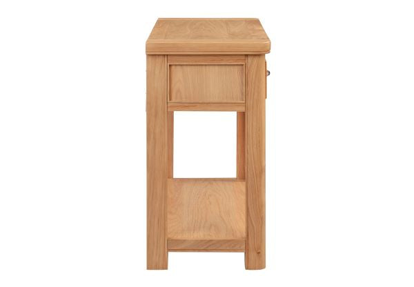 110-13 Chatsworth Oak Console Table with 2 Drawers