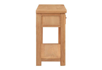 110-13 Chatsworth Oak Console Table with 2 Drawers