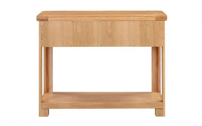 110-13 Chatsworth Oak Console Table with 2 Drawers