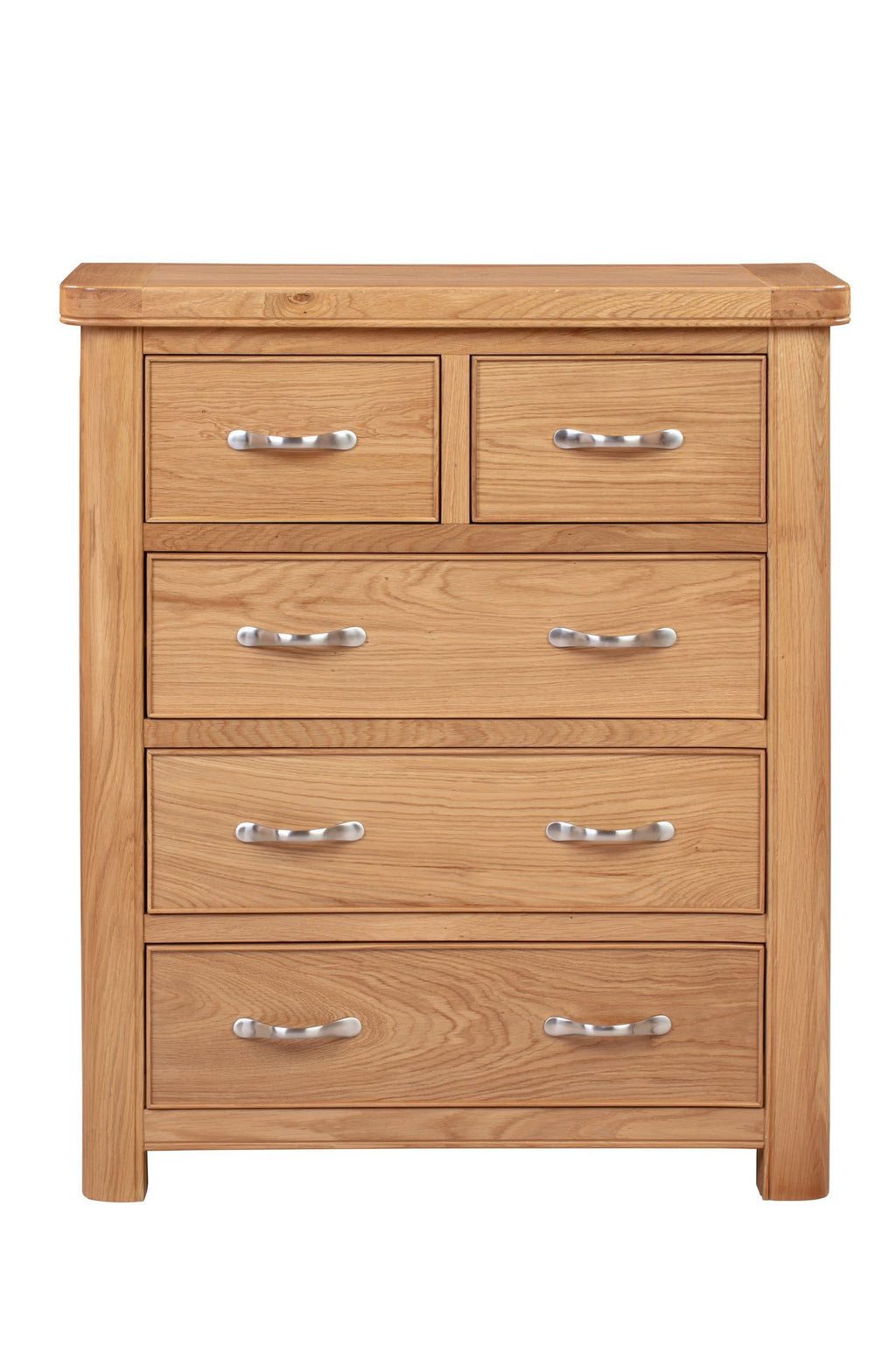 110-20 Chatsworth Oak 2 Over 3 Chest of Drawers