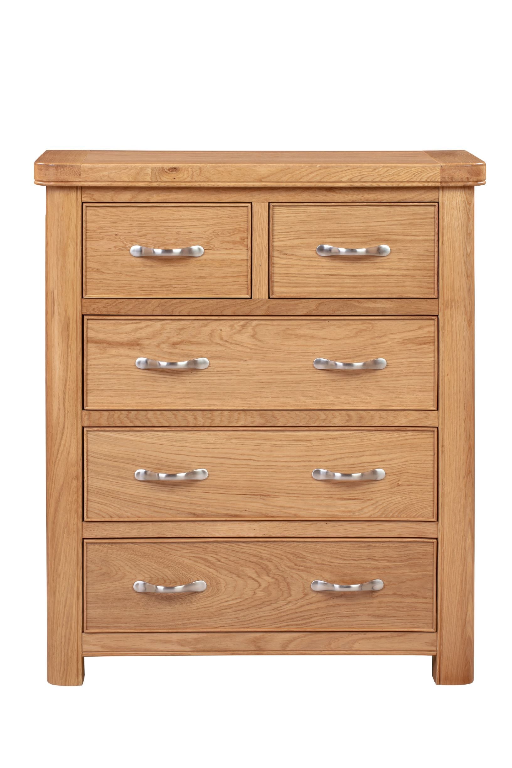 110-20 Chatsworth Oak 2 Over 3 Chest of Drawers