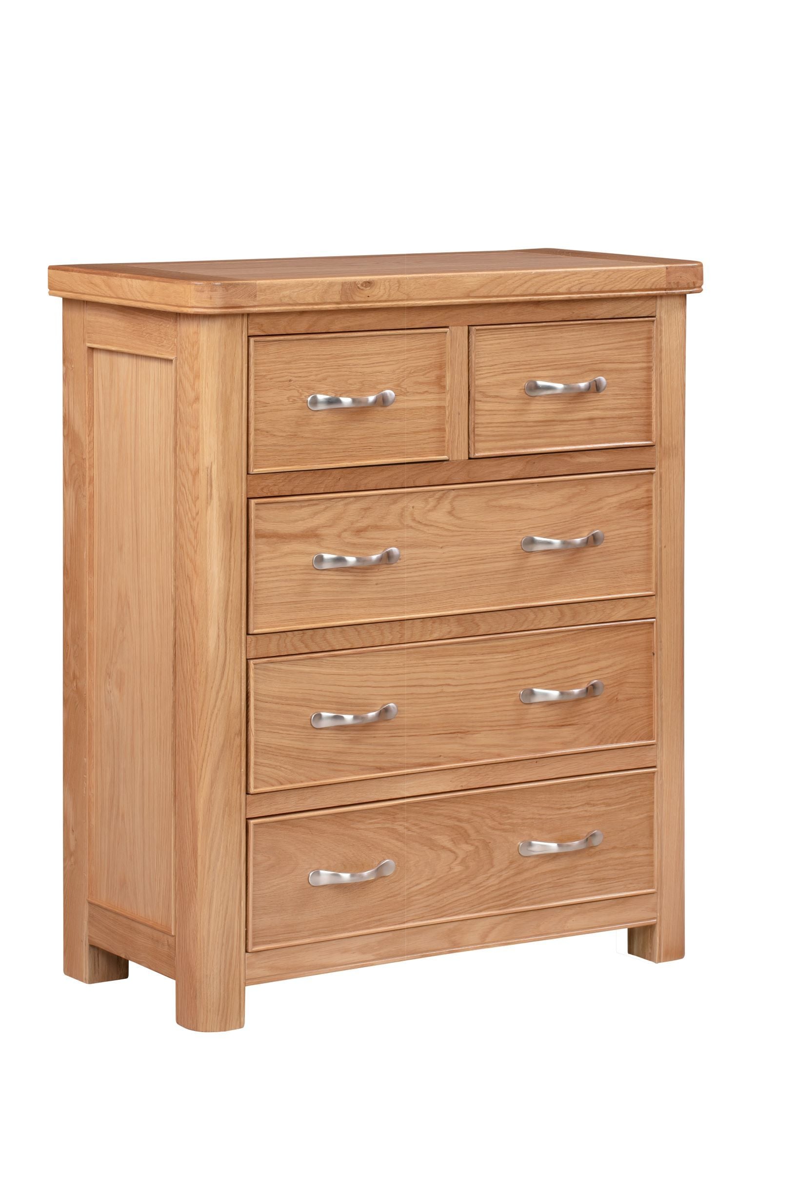 110-20 Chatsworth Oak 2 Over 3 Chest of Drawers