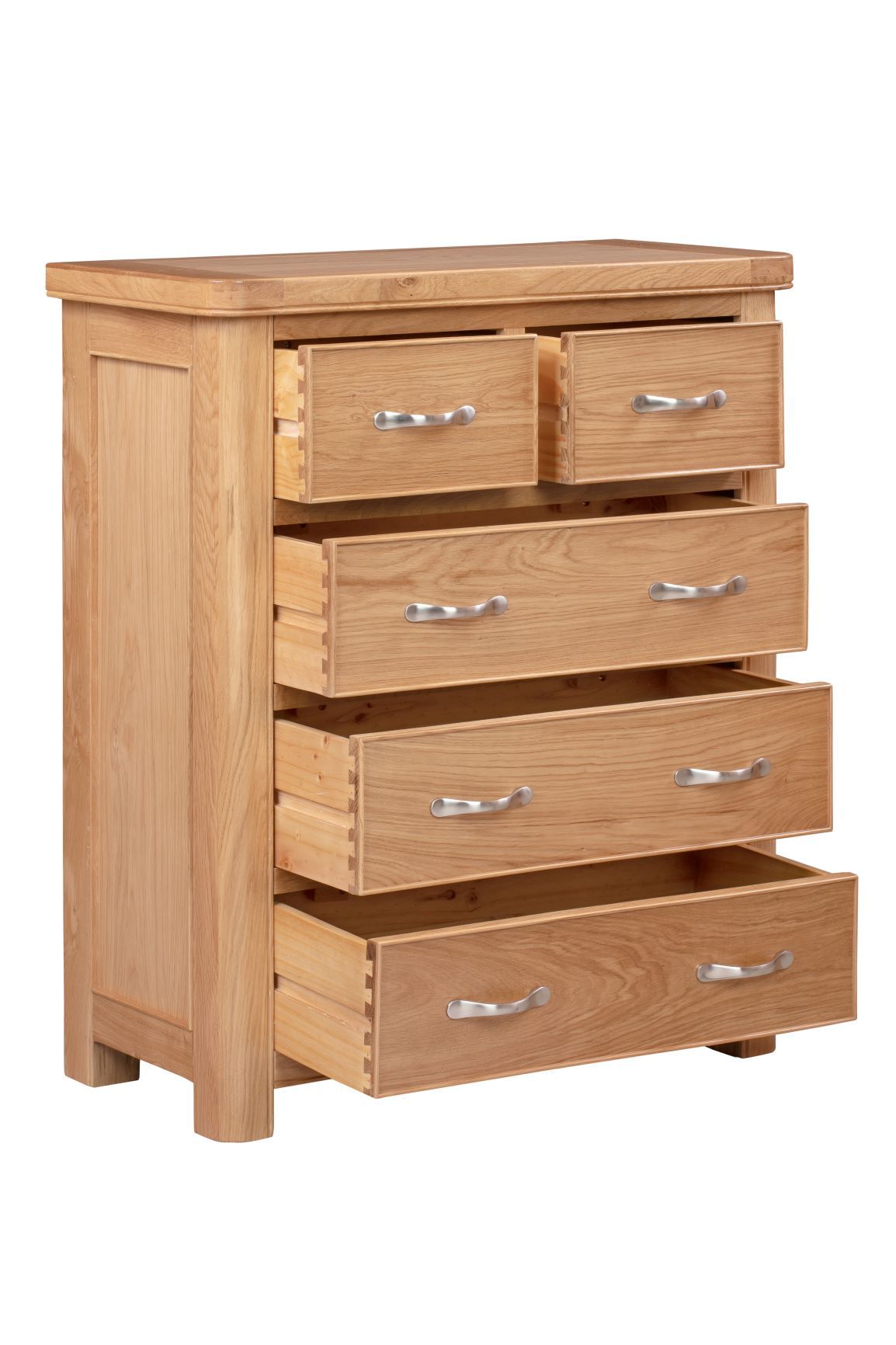 110-20 Chatsworth Oak 2 Over 3 Chest of Drawers