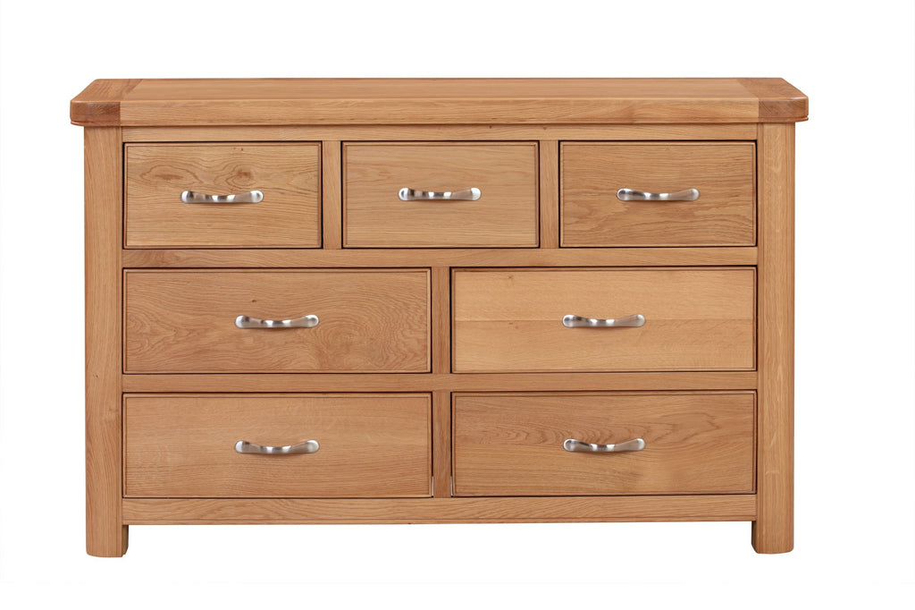 110-21 Chatsworth Oak 3 Over 4 Chest of Drawers