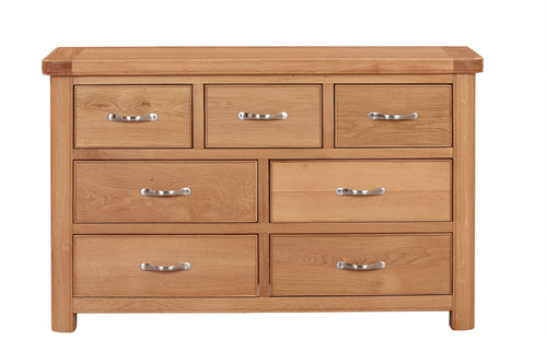 110-21 Chatsworth Oak 3 Over 4 Chest of Drawers