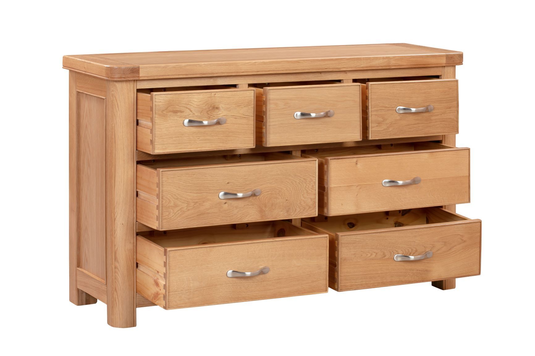 110-21 Chatsworth Oak 3 Over 4 Chest of Drawers
