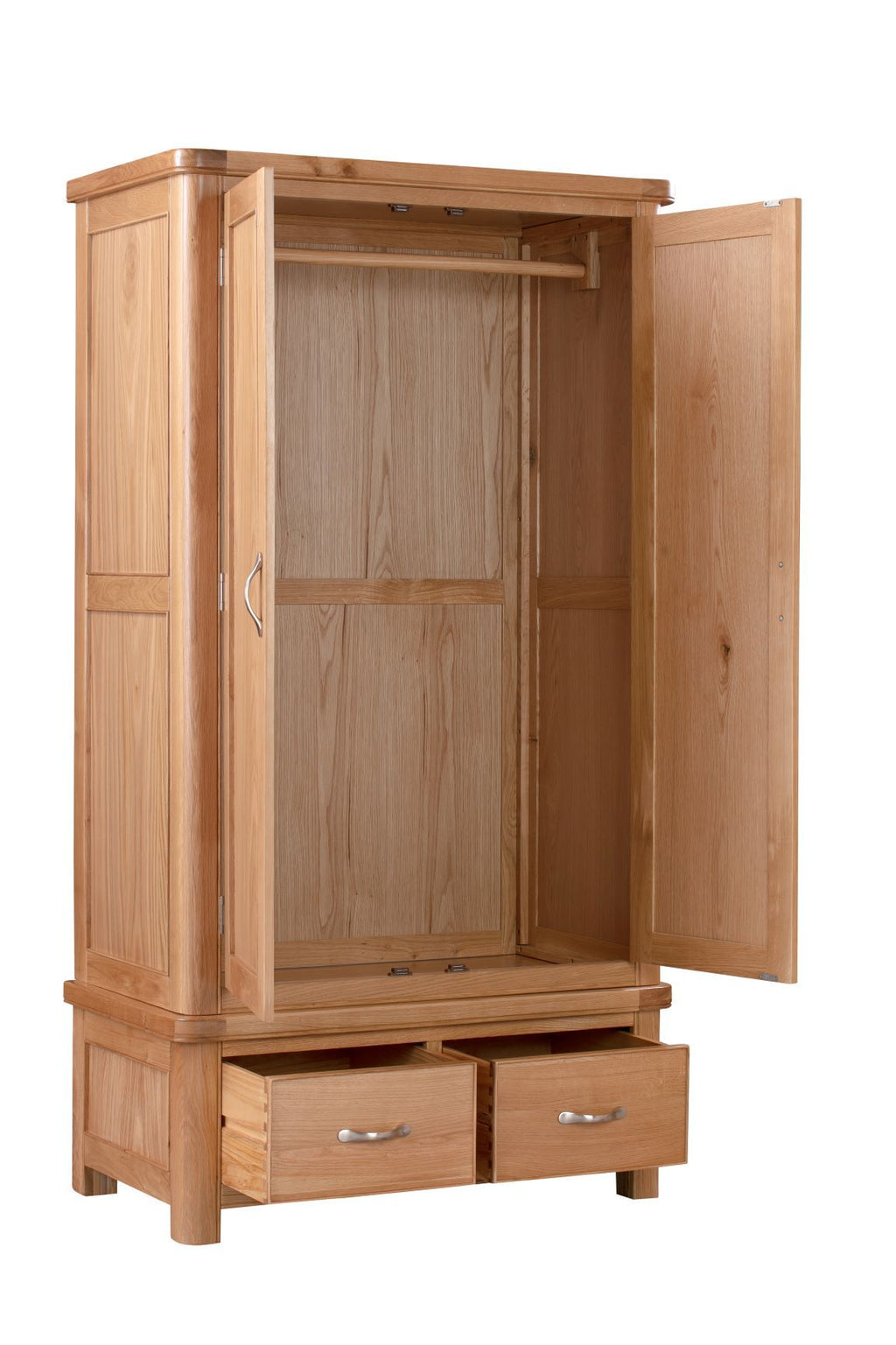 110-28 Chatsworth Oak Double Wardrobe