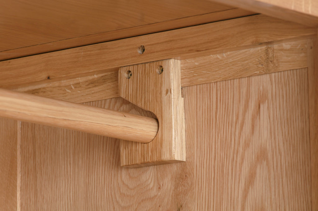 110-28 Chatsworth Oak Double Wardrobe