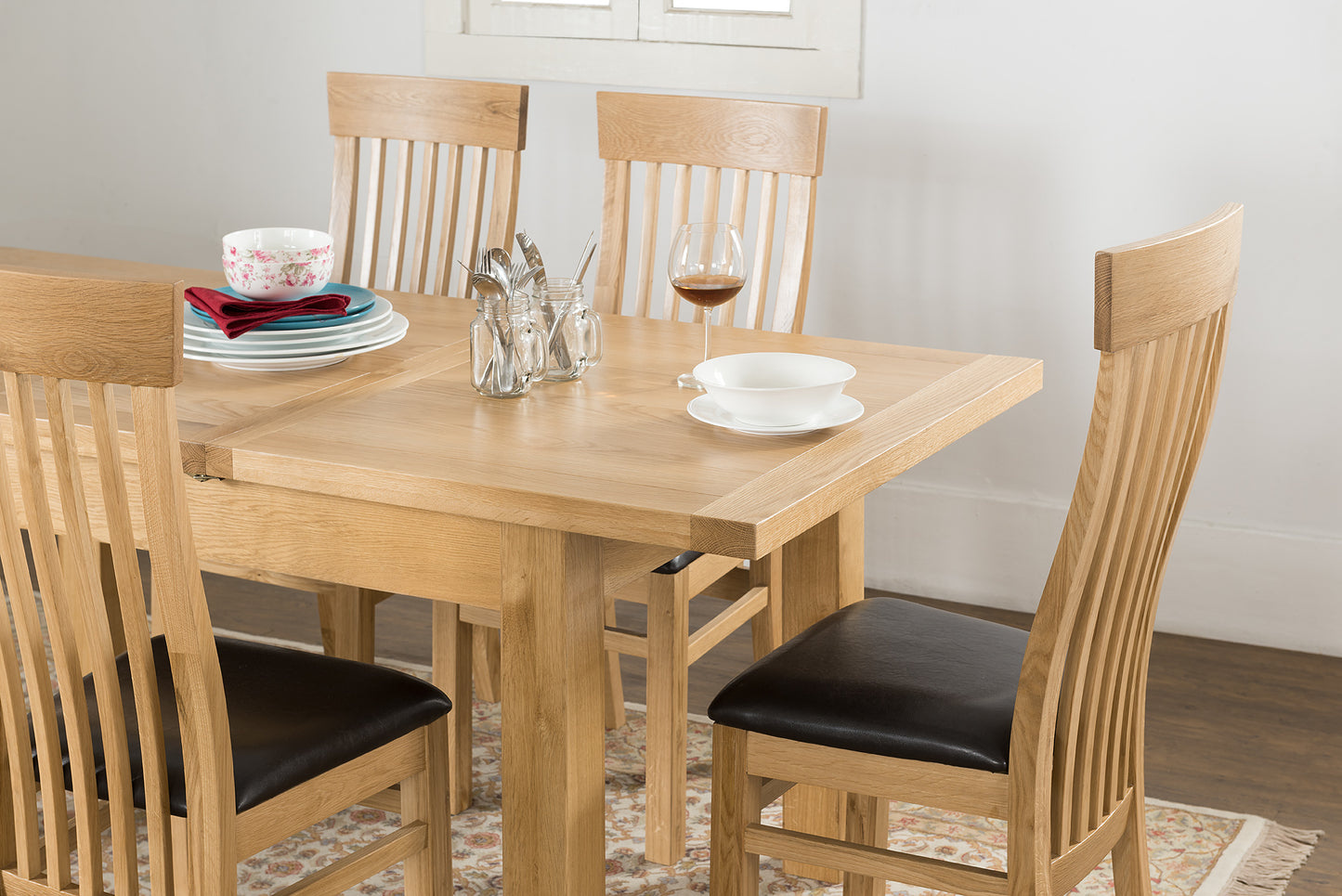 58-23 Valencia 150/195cm Butterfly Ext Dining Table