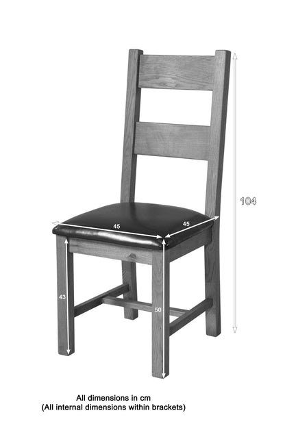 25-44P Shrewsbury Dining Chairs (Pair) PU